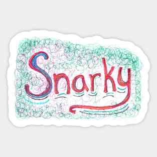 Snarky Scribbles Sticker